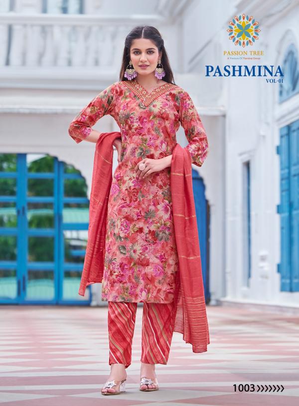 Pashmina Vol 1 By Passion Tree Modal Chanderi Ready Made Collection