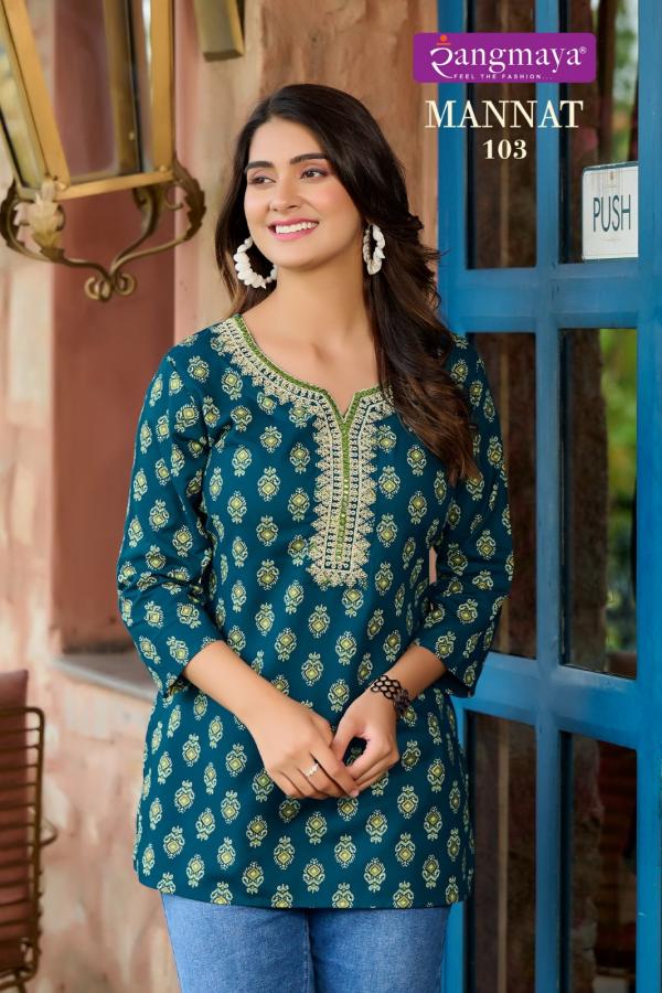 Rangmaya Mannat Fancy Western Tops Collection