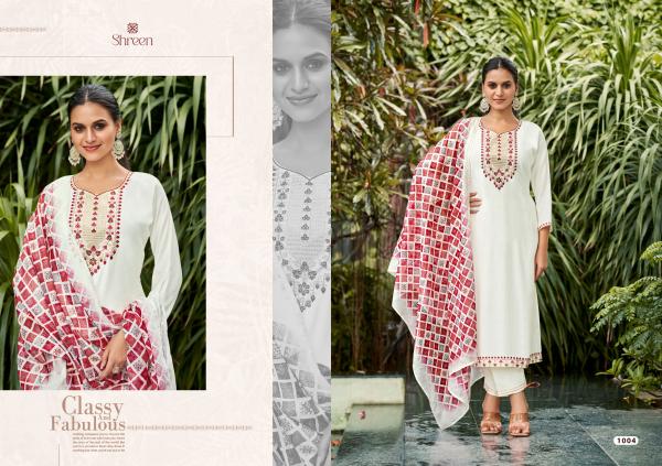 Shreen Alexa Vol 3 Roman Silk Kurti Bottom With Dupatta