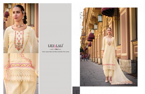 Lily And Lali Mehwish Viscose Top Bottom With Dupatta Collection