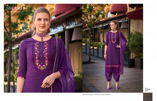 Lily And Lali Mehwish Viscose Top Bottom With Dupatta Collection