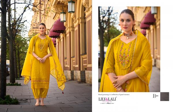 Lily And Lali Mehwish Viscose Top Bottom With Dupatta Collection