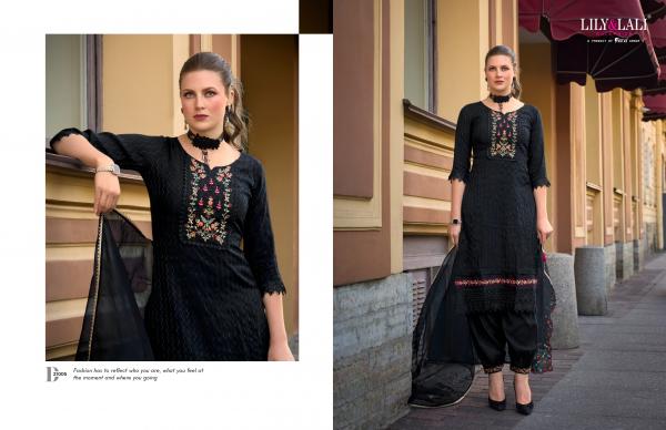 Lily And Lali Mehwish Viscose Top Bottom With Dupatta Collection