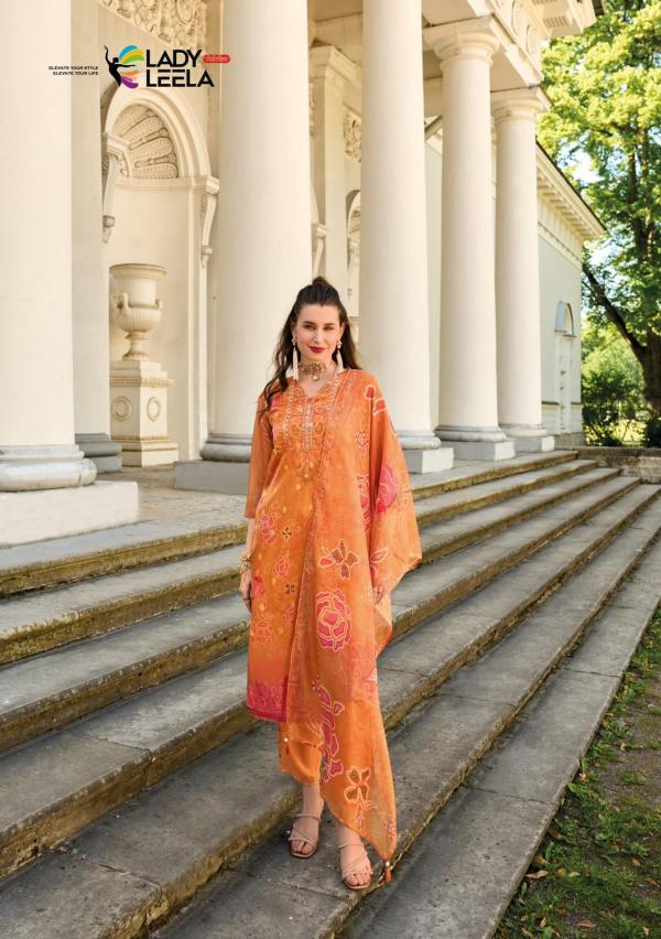 Lady Leela Qurbat Viscose Kurti Pant With Dupatta Collection