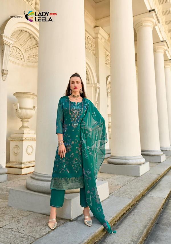 Lady Leela Qurbat Viscose Kurti Pant With Dupatta Collection