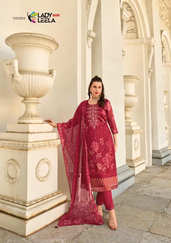 Lady Leela Qurbat Viscose Kurti Pant With Dupatta Collection