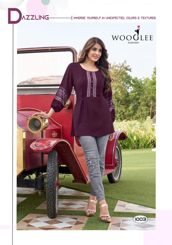 Wooglee Zoya Rayon Wrinkle Fancy Top Collection