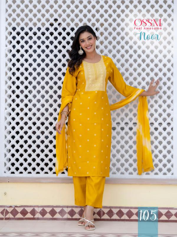 Ossm Noor Viscose Kurti Bottom With Dupatta Collection