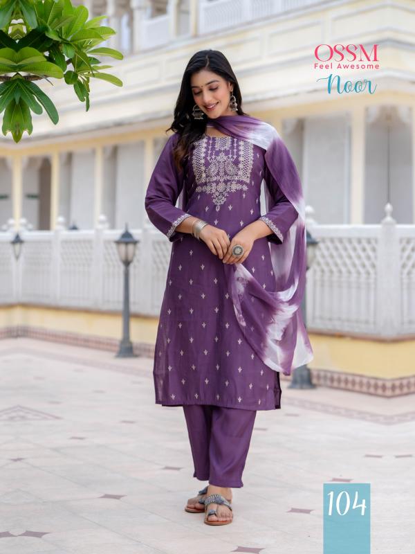 Ossm Noor Viscose Kurti Bottom With Dupatta Collection