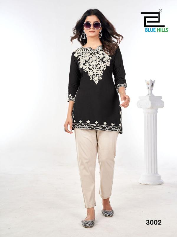 Blue Hills Gulmarg Vol 3 Rayon Side Cut Short Kurti Collection