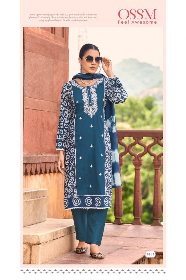 Ossm Batik Vol 03 Printed Kurti Bottom With Dupatta Collection