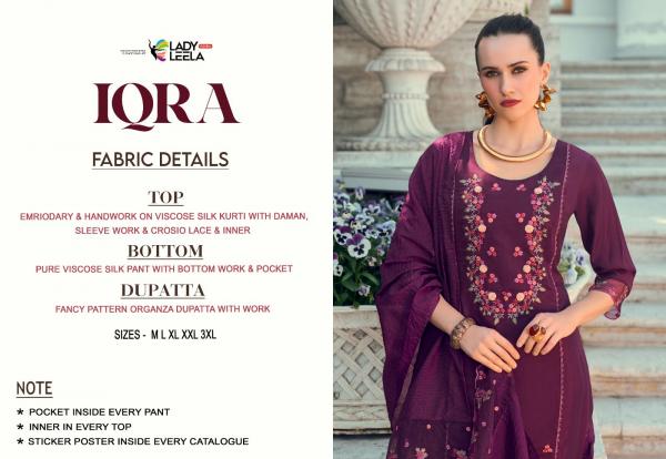 Lady Leela Iqra Fancy Kurti Pant With Dupatta Collection