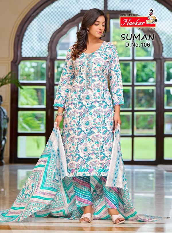 Navkar Suman Vol 1 Cotton Printed Kurti Bottom With Dupatta