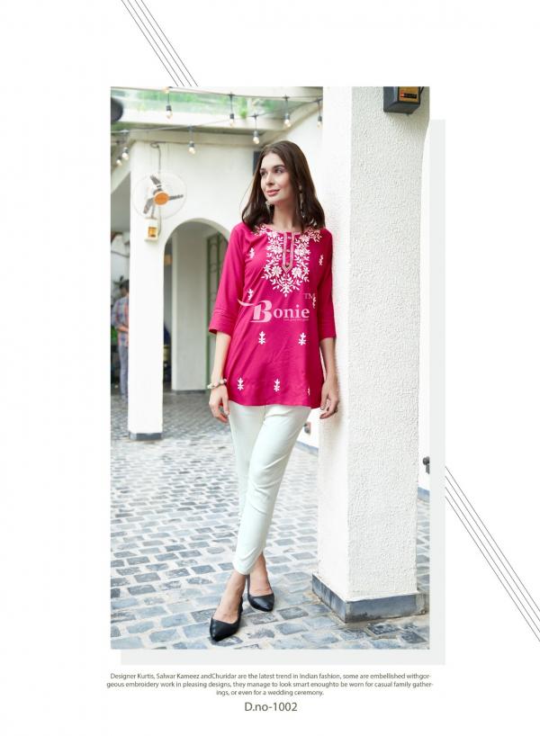 Bonie Aisha Vol 2 Rayon Designer Short Top Collection