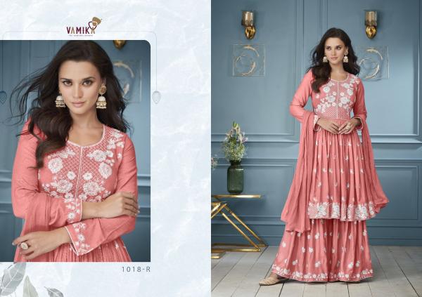 Vamika Lakhnavi Vol 3 Platnium Kurti Plazzo With Dupatta Collection