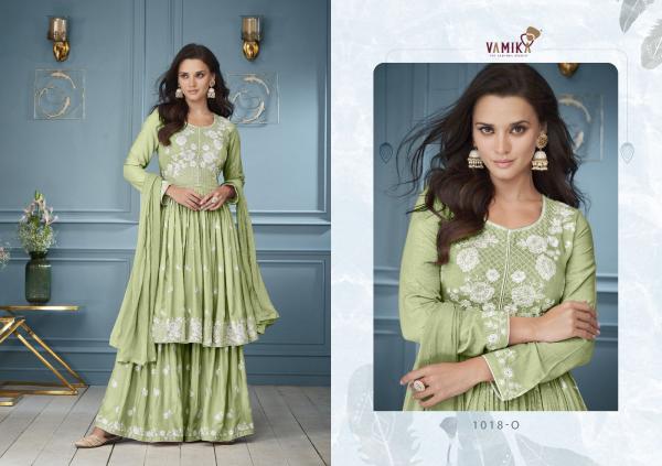 Vamika Lakhnavi Vol 3 Platnium Kurti Plazzo With Dupatta Collection