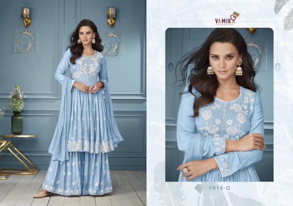 Vamika Lakhnavi Vol 3 Platnium Kurti Plazzo With Dupatta Collection