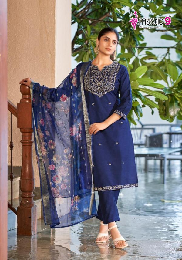 Mystic 9 Fiza Vol 1 Kurti Bottom With Dupatta Collection