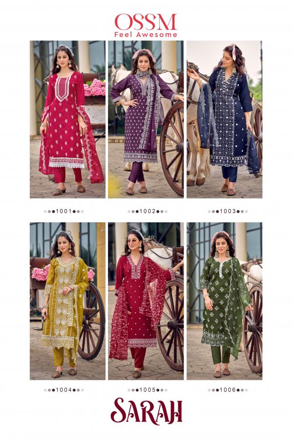 Ossm Sarah Fancy Kurti Bottom With Dupatta Collection