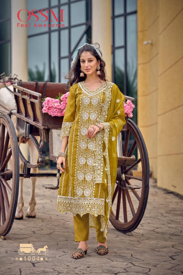 Ossm Sarah Fancy Kurti Bottom With Dupatta Collection