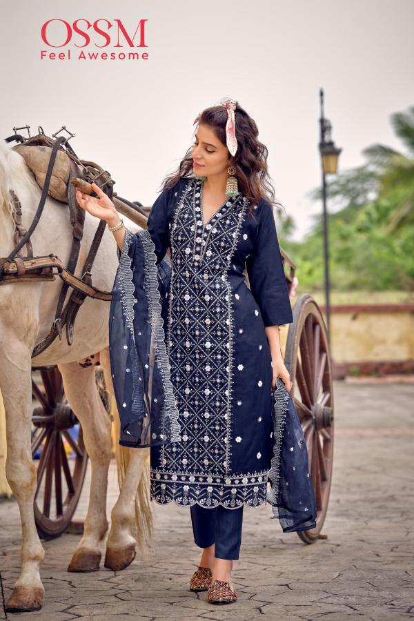 Ossm Sarah Fancy Kurti Bottom With Dupatta Collection