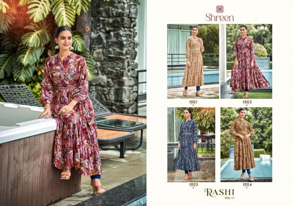 Shreen rashi Vol 11 Rayon Printed Kurti Collection