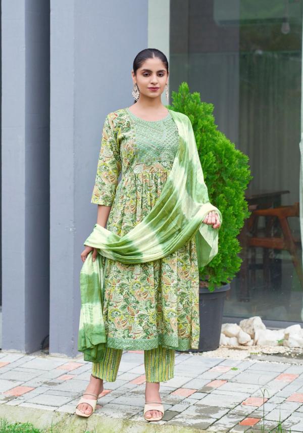 Mystic 9 Sara Vol 10 Rayon Kurti Bottom With Dupatta Collection