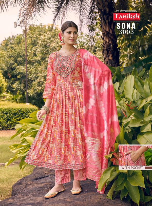 Taniksh Sona Vol 3 Printed Kurti Bottom With Dupatta