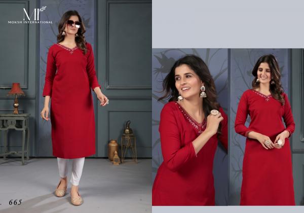 Moksh Mirror Vol 2 Regular Wear Kurti With Pant Collection