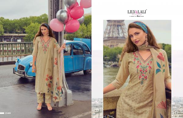 Lily And Lali Nusrat Top Bottom With Dupatta Collection