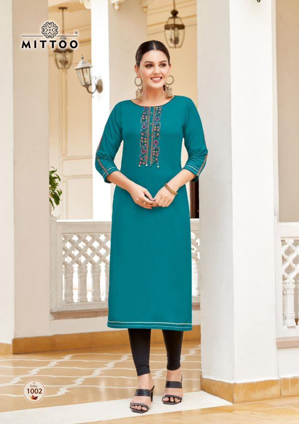 Mittoo Riona Rayon Fancy Kurti Collection