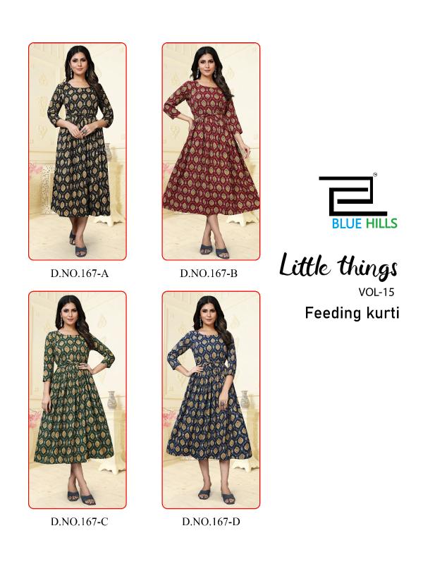 Blue Hills Little Things Vol 15 Feeding Wear Kurti Collection