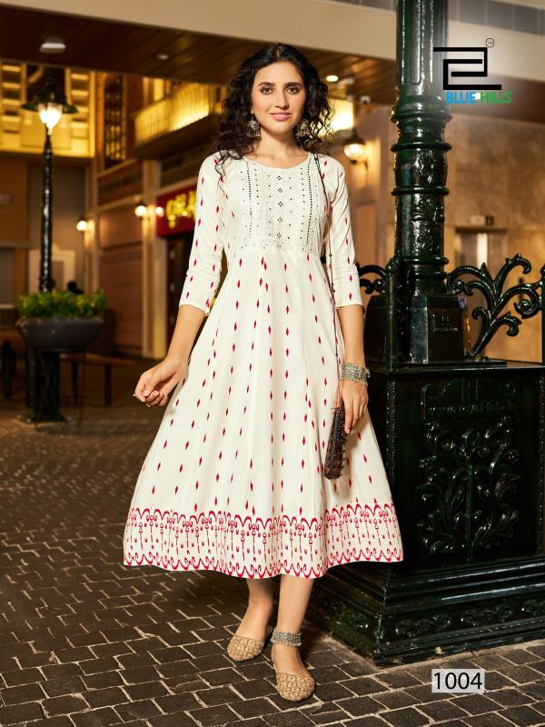 Blue Hills Zudio Rayon Anarkali Kurti Collection