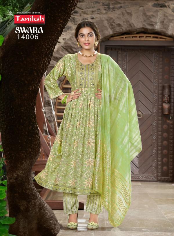 Taniksh Swara Vol 14 Printed Kurti Bottom With Dupatta