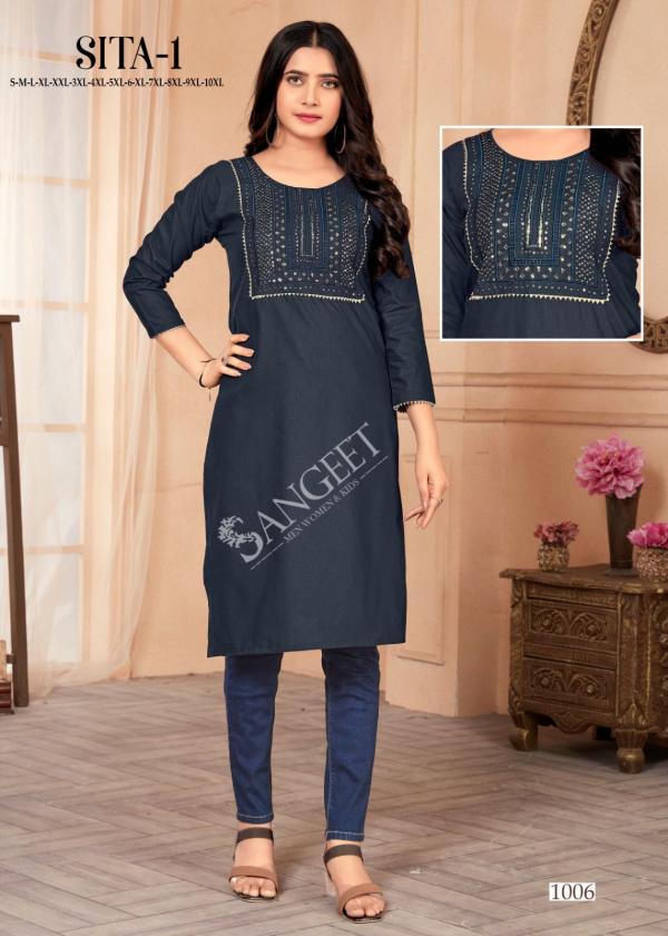 Sita 1 Cotton Slub Fancy Kurti Collection