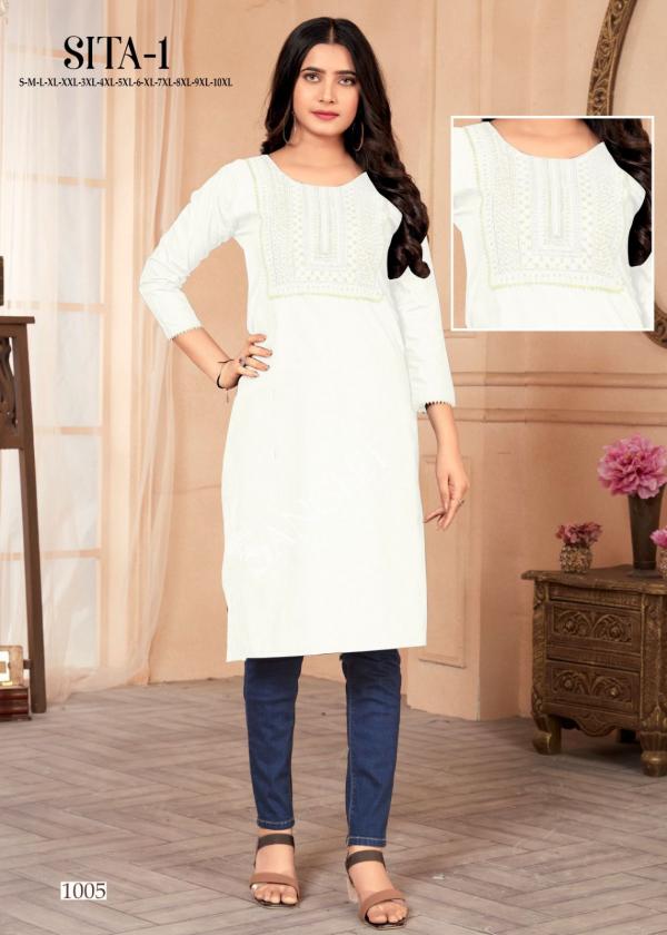 Sita 1 Cotton Slub Fancy Kurti Collection