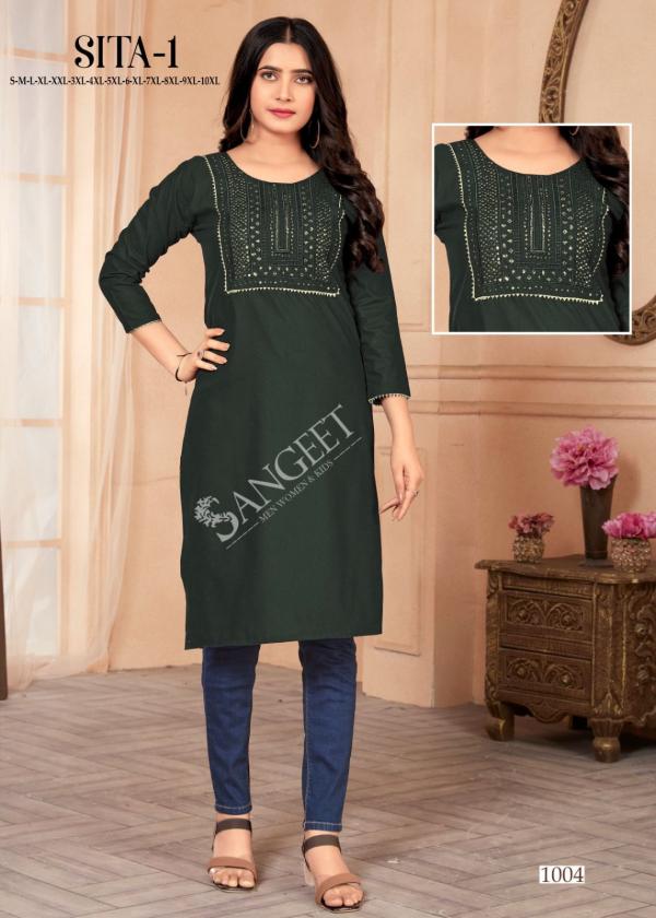 Sita 1 Cotton Slub Fancy Kurti Collection