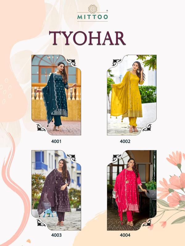 Mittoo Tyohar Kurti Bottom With Dupatta Collection