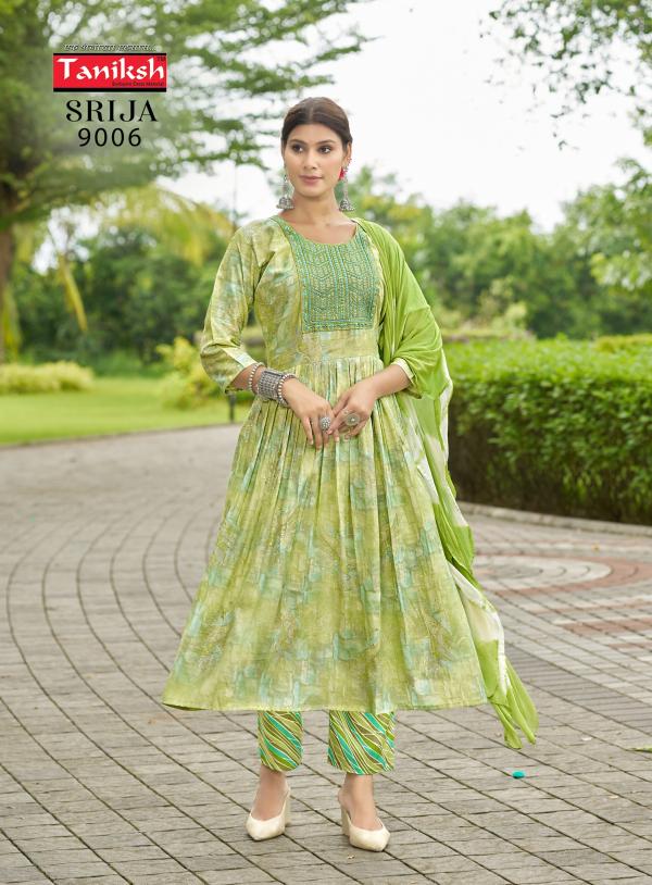 Taniksh Srija Vol 9 Rayon Printed Kurti Bottom With Dupatta