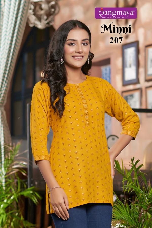 Rangmaya Minni Vol 2 Rayon Designer Short Top Collection