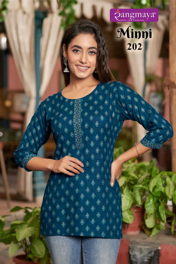 Rangmaya Minni Vol 2 Rayon Designer Short Top Collection