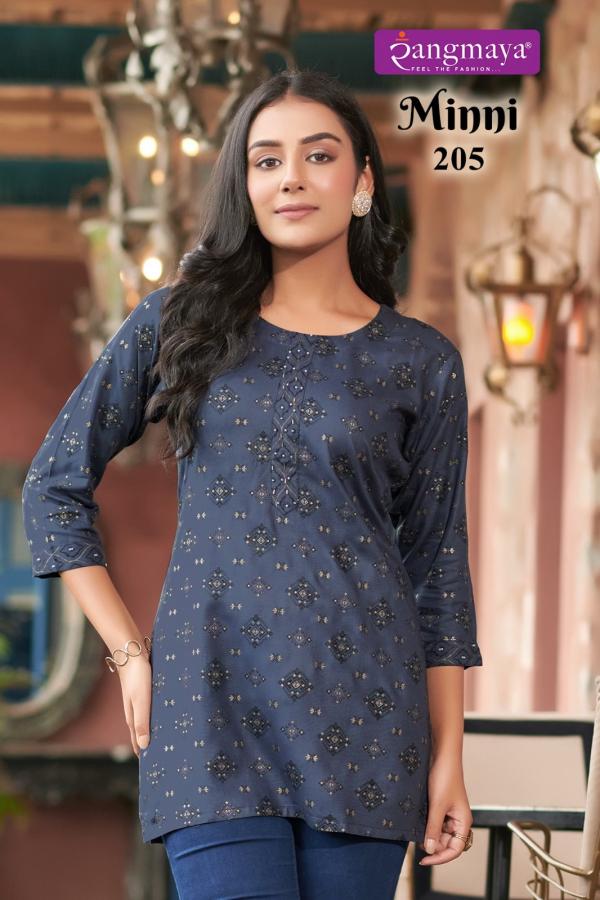 Rangmaya Minni Vol 2 Rayon Designer Short Top Collection