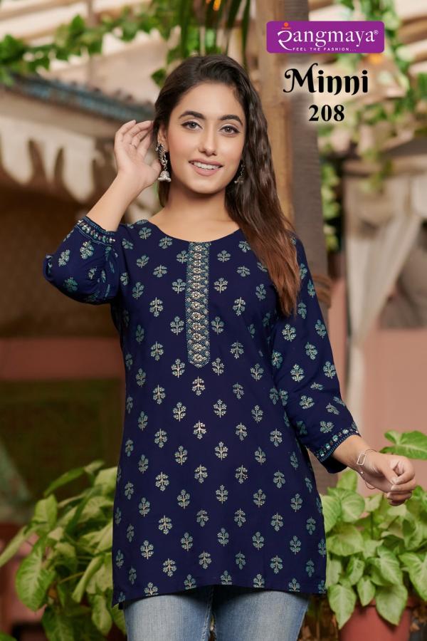 Rangmaya Minni Vol 2 Rayon Designer Short Top Collection