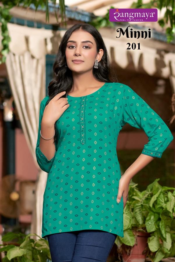 Rangmaya Minni Vol 2 Rayon Designer Short Top Collection