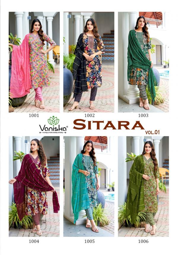 Vaniska Sitara Vol 1 Kurti Bottom With Dupatta Collection