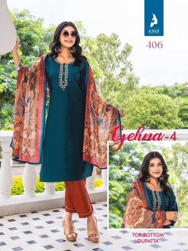 Kaya Ghena 4 Fancy Kurti Bottom With Dupatta Collection