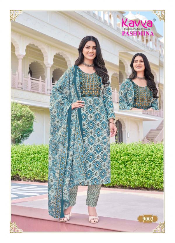 Kavya Pashmina Vol 9 Kurti Pant With Dupatta Collection