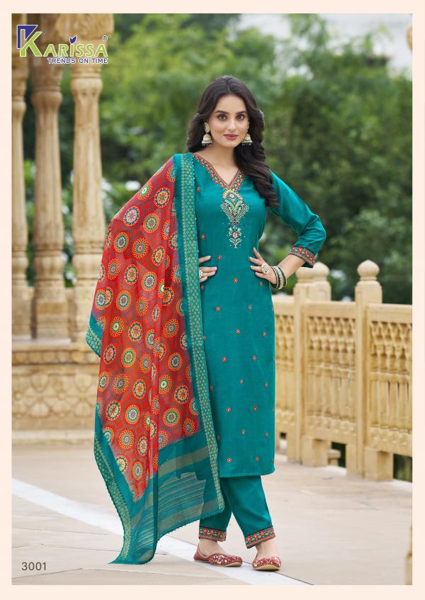 Karissa Nora Vol 3 Fancy Top Bottom With Dupatta Collection