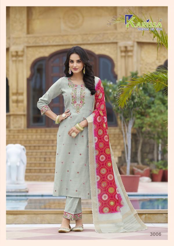 Karissa Nora Vol 3 Fancy Top Bottom With Dupatta Collection