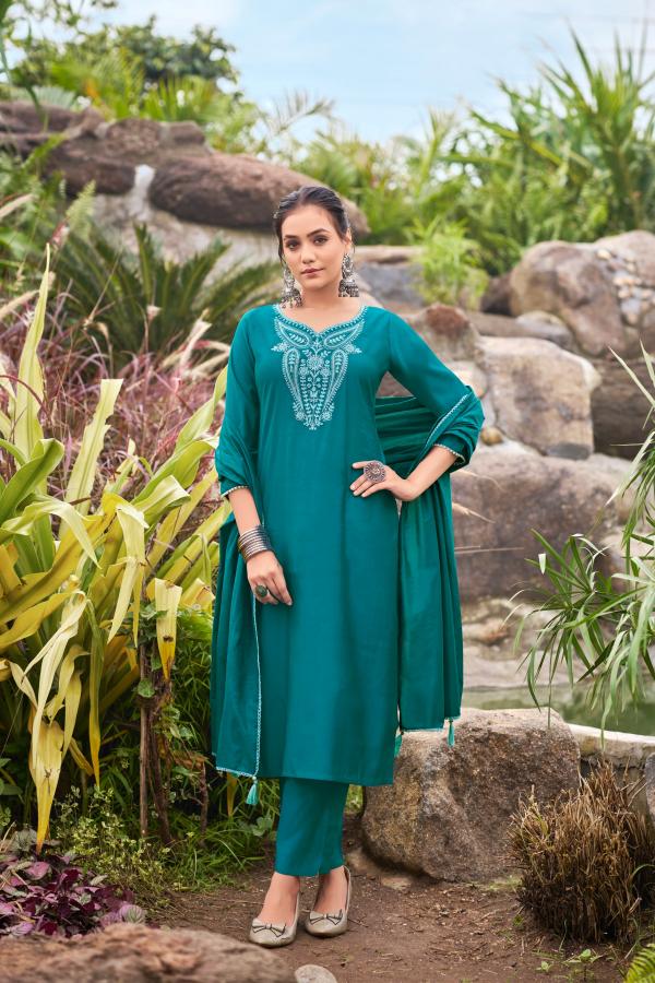 Ossm Nargis 1001 Kurti Pant With Dupatta Collection